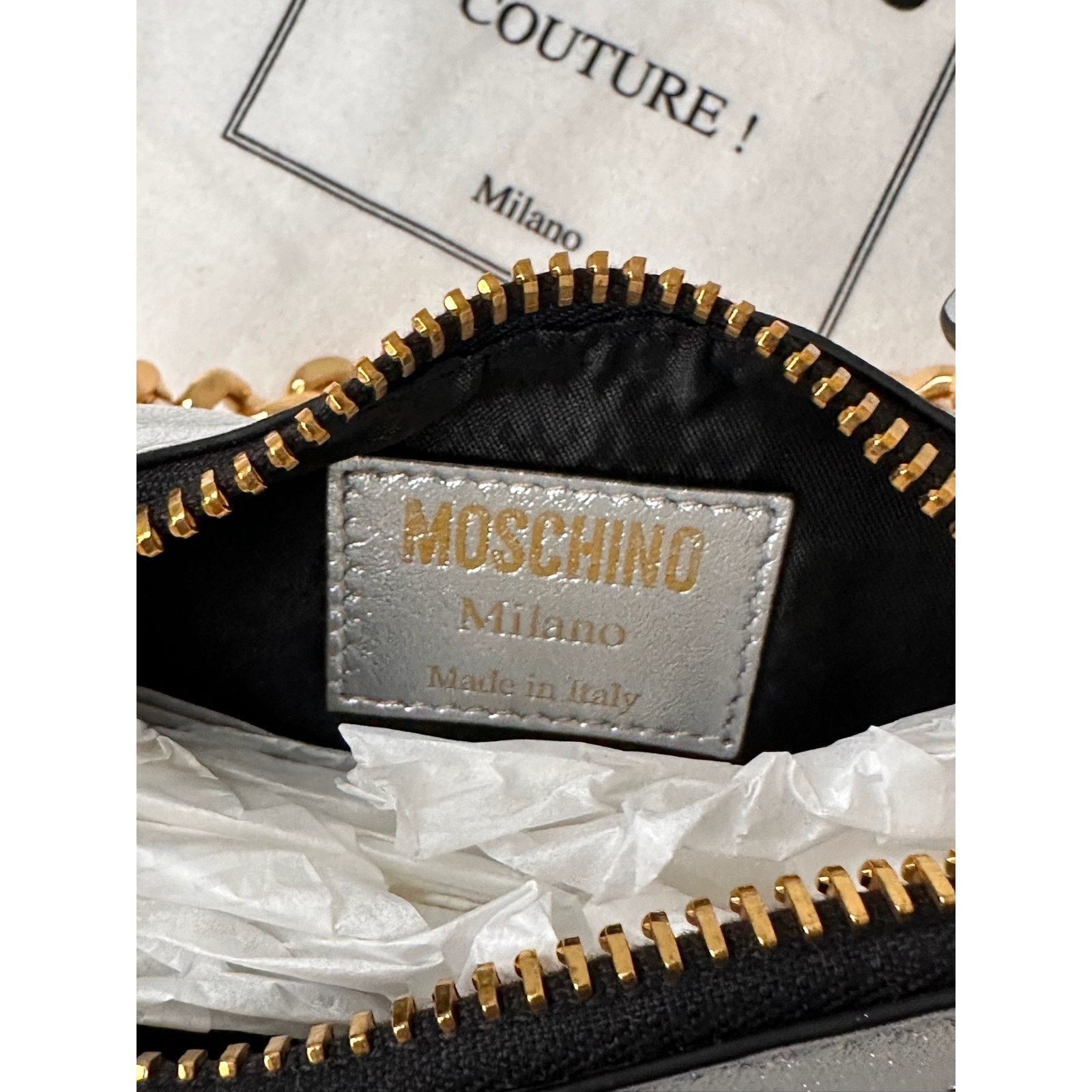 Moschino SS23 MOSCHINO Couture Jeremy Scott Silver Top Handle Bag Size ONE SIZE - 6 Thumbnail