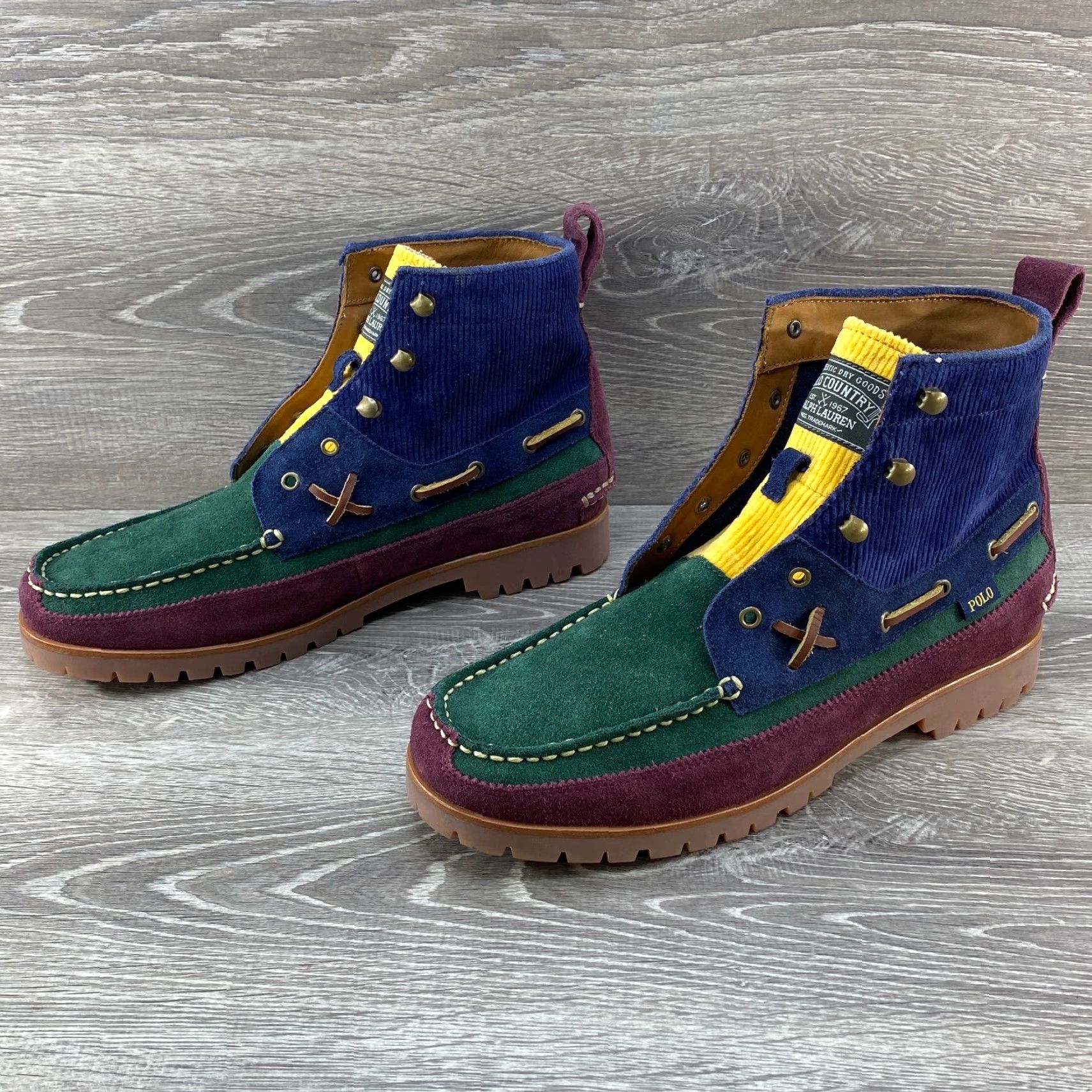 Polo Ralph Lauren POLO Ralph Lauren Country Ranger MID Color Block Suede Corduroy Boots Men's 10 Size US M / EU 48-50 / 2 - 5 Thumbnail