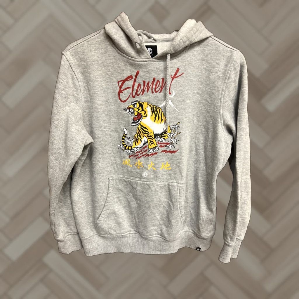 Element Element Hoodie Pullover Gray Mens Small Size S Full Zip Shirt Size US S / EU 44-46 / 1 - 1 Thumbnail