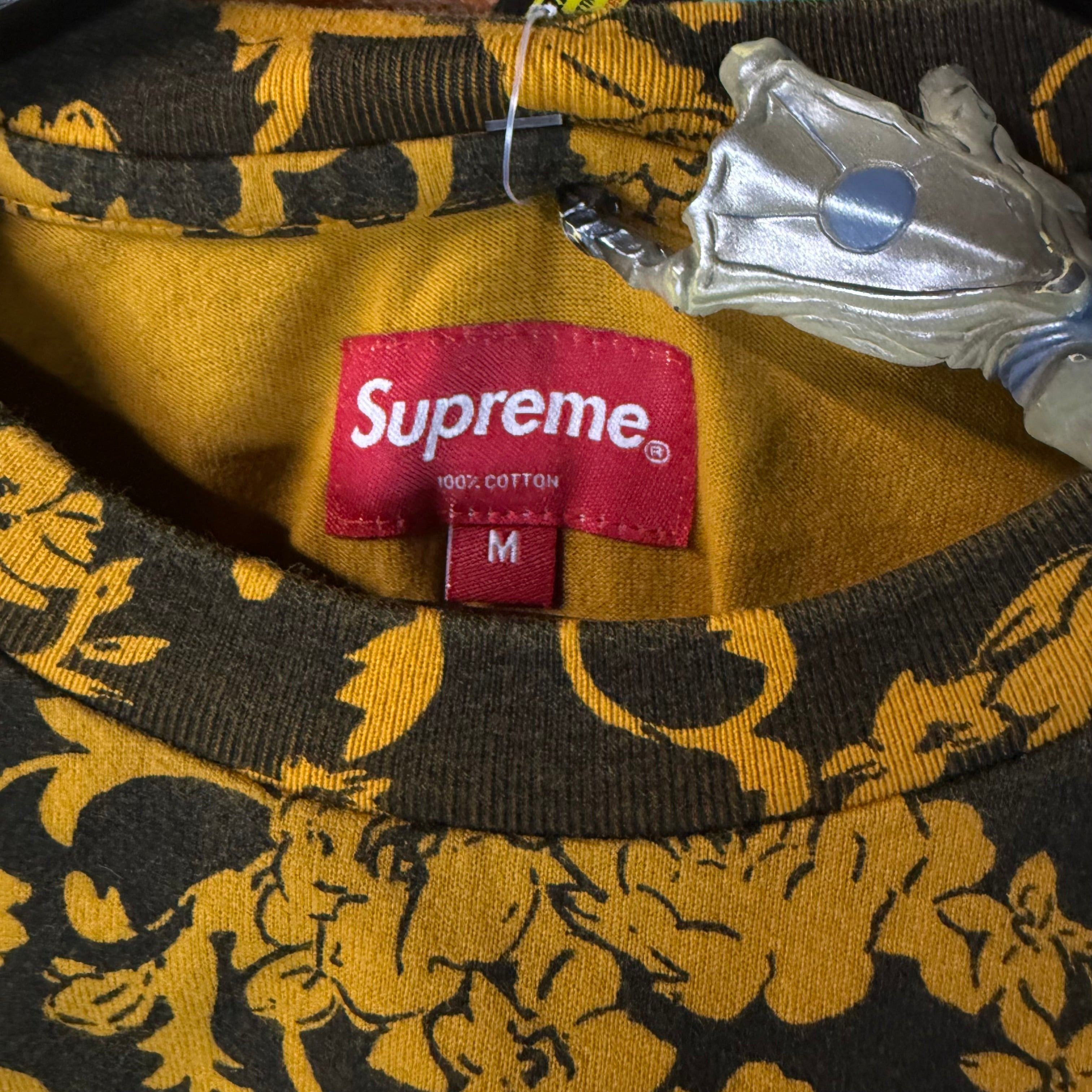 Supreme Supreme Spring/Summer Black Floral Tee Size Medium Size US M / EU 48-50 / 2 - 3 Thumbnail