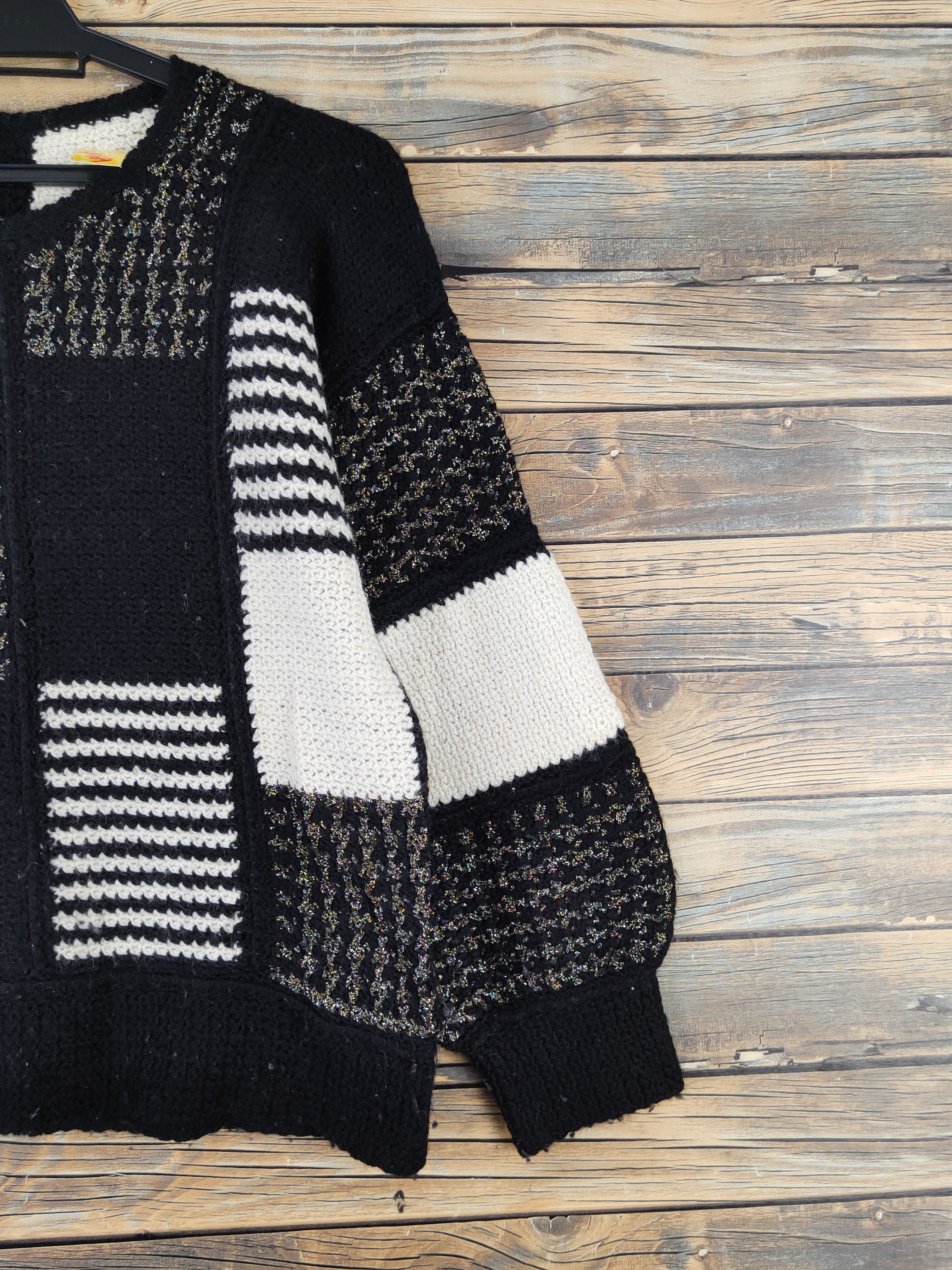 Vintage D Japan checkered Black White Knitwear Sweatshirts #W969 Size S / US 4 / IT 40 - 5 Thumbnail