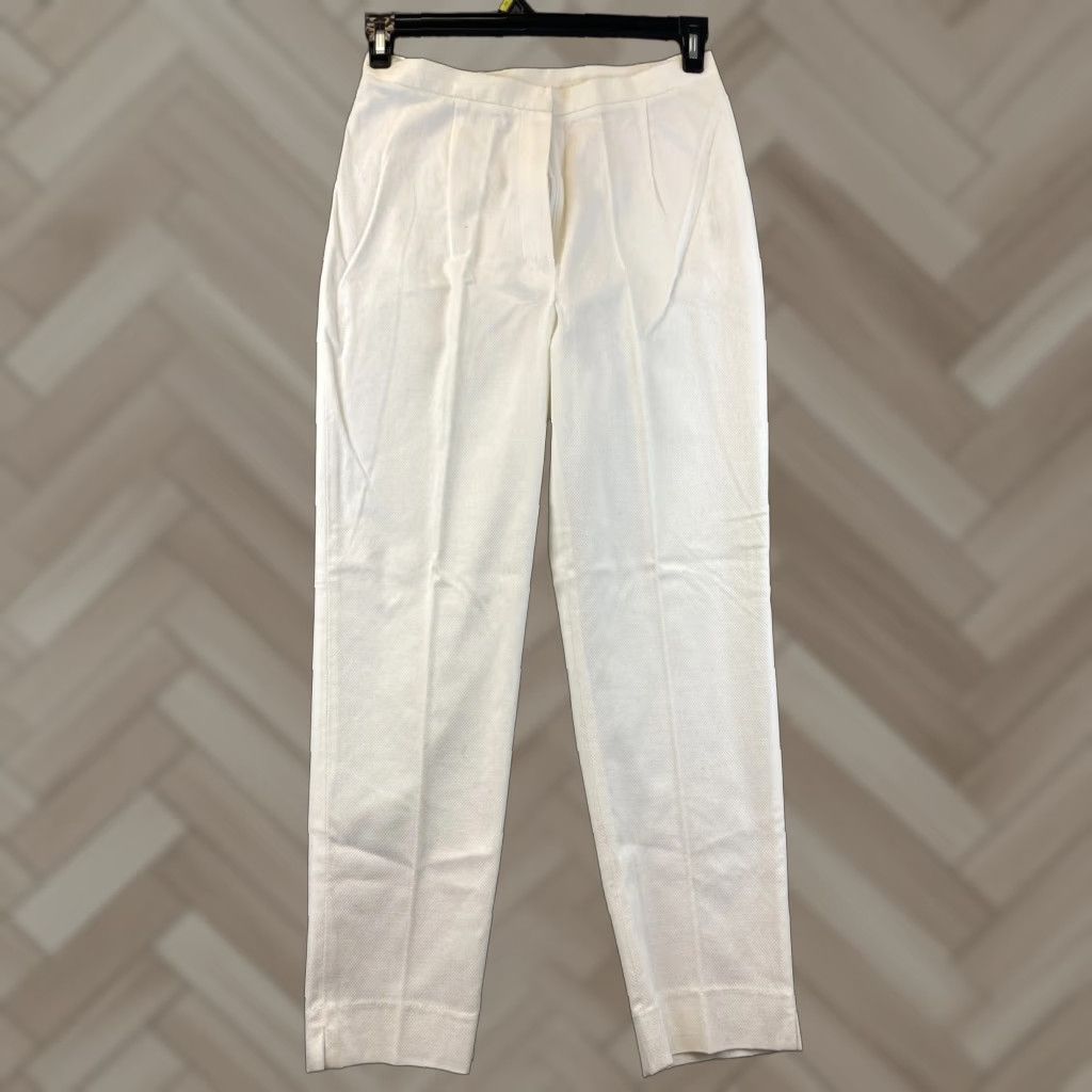 Ralph Lauren Lauren Ralph Lauren Chino Pants Womens Size 8 Ivory Stretch Casual Designer Size 30" / US 8 / IT 44 - 1 Thumbnail