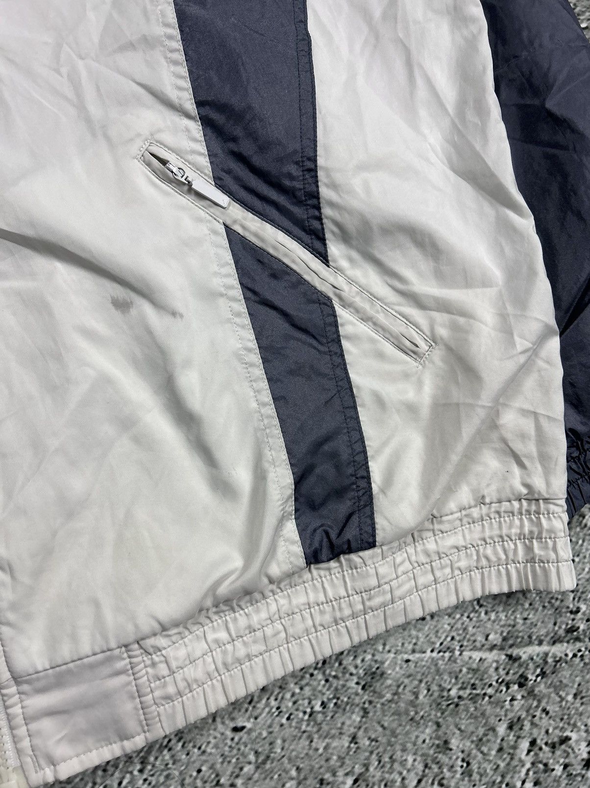 Adidas × Vintage Adidas track suit grey white pants windbreaker vintage Size US XL / EU 56 / 4 - 3 Thumbnail