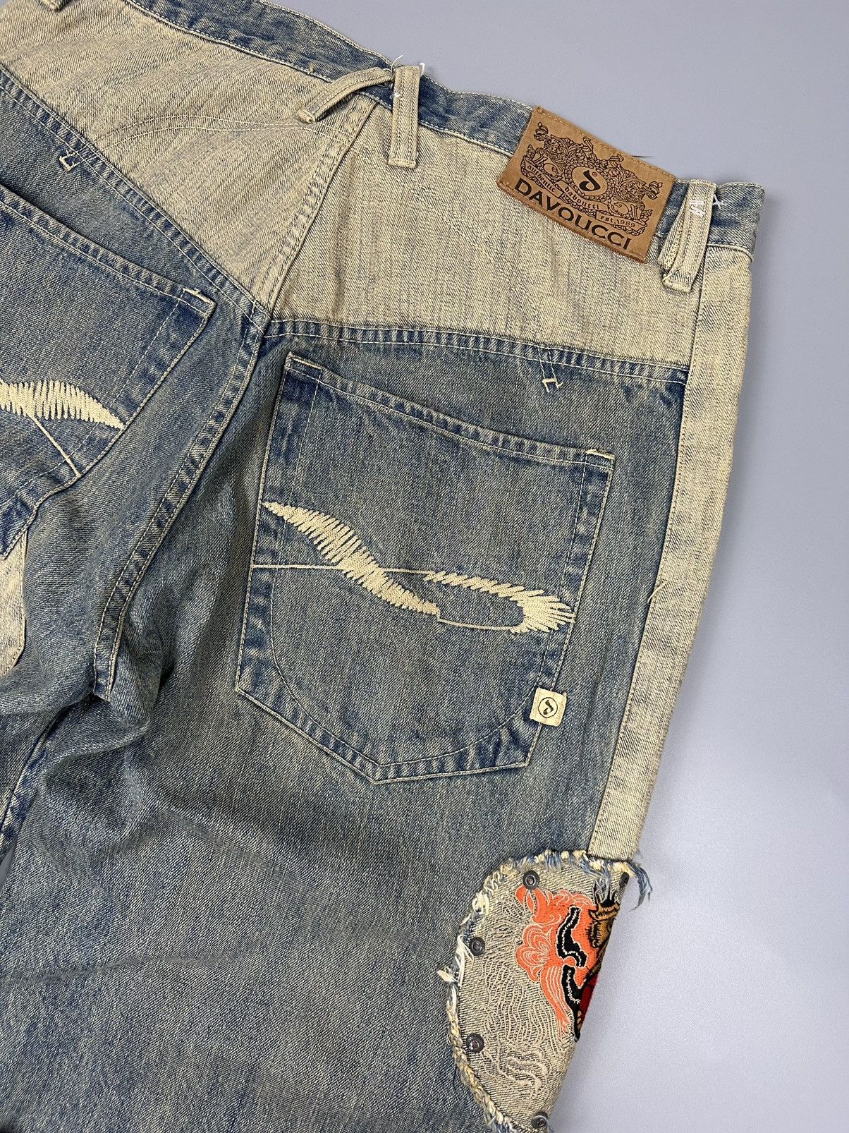Other VINTAGE DAVOUCCI BAGGY JEANS Size US 36 / EU 52 - 9 Thumbnail