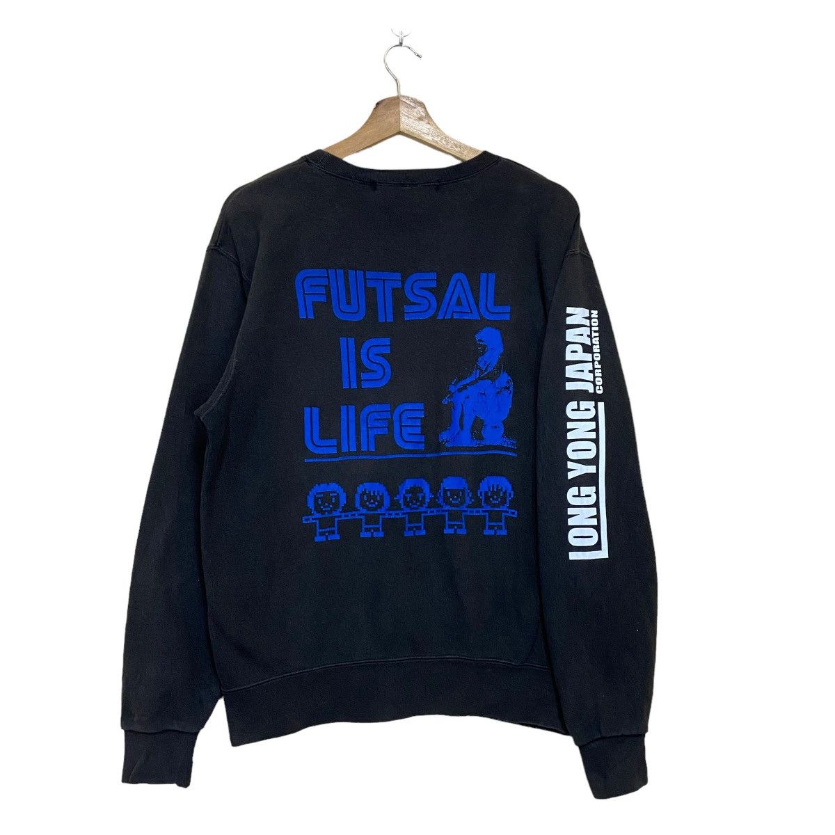 Japanese Brand × Vintage 1981 Long Yong Japan Big Logo Crewneck Sweatshirt Size US M / EU 48-50 / 2 - 1 Thumbnail