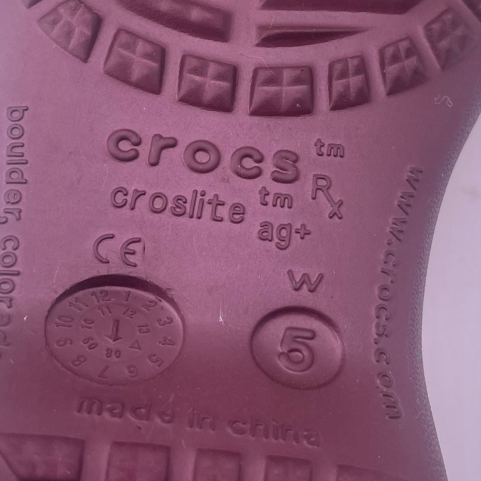 Crocs Crocs Croslite Rx Silver Fox Mary Jane Shoes Pink Womens 5 Size US 5 / IT 35 - 7 Thumbnail