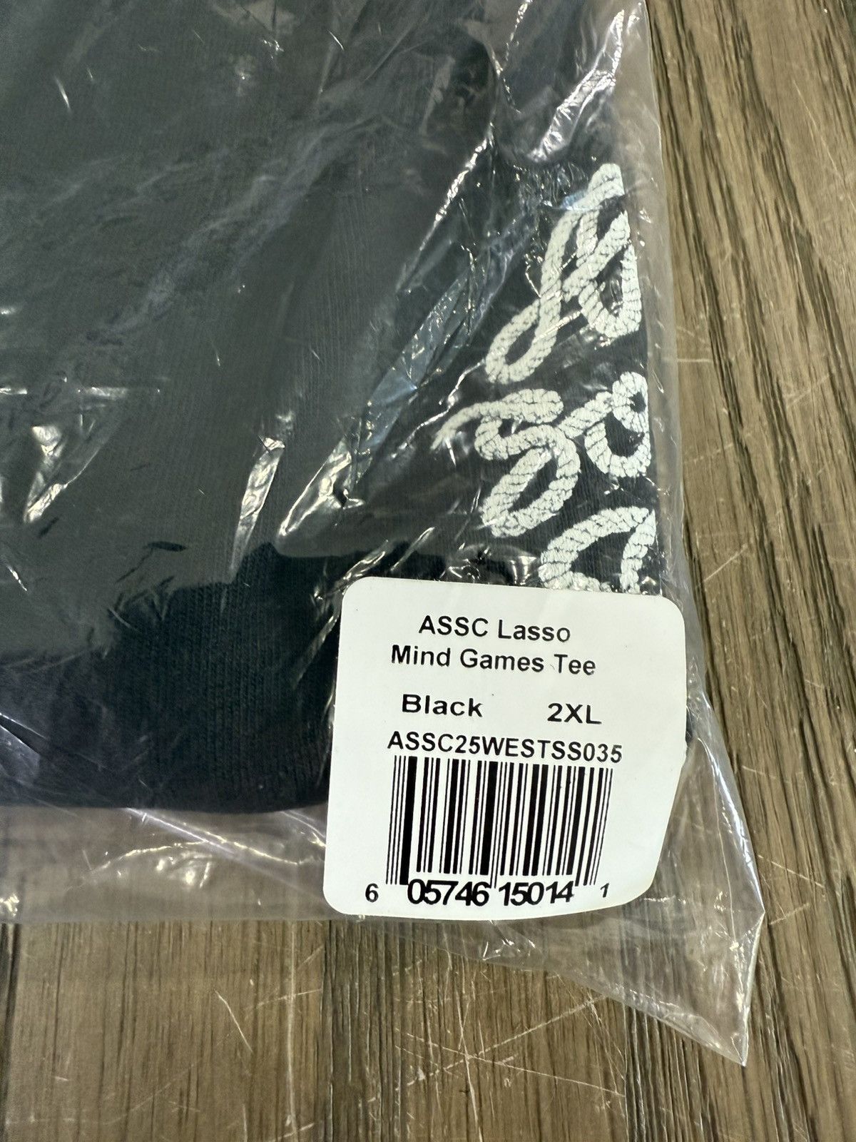‼️ ASSC Anti Social Club Mind Games Lasso Tee XXL Black 2XL ‼️