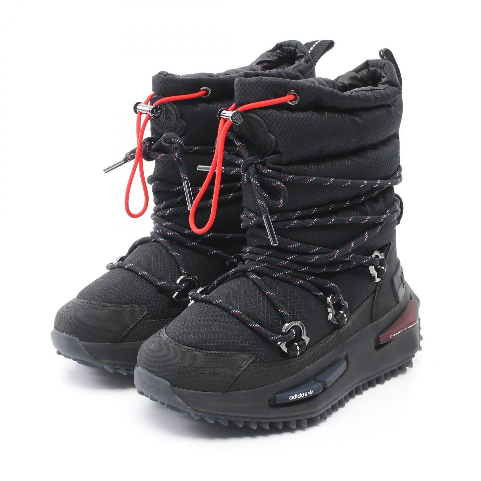 Moncler Moncler Moncler × Adidas M Nmd Mid Fabric Boots Others Shoes 09S4F00030M30179994 in Black, Women's