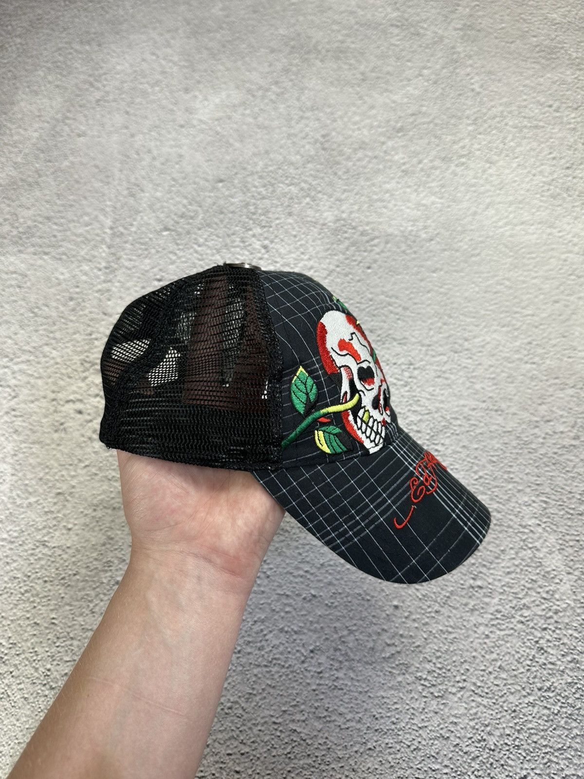 Ed Hardy Vintage Ed Hardy Cap Rhinestones Japan Y2K Effected Style Size ONE SIZE - 5 Thumbnail