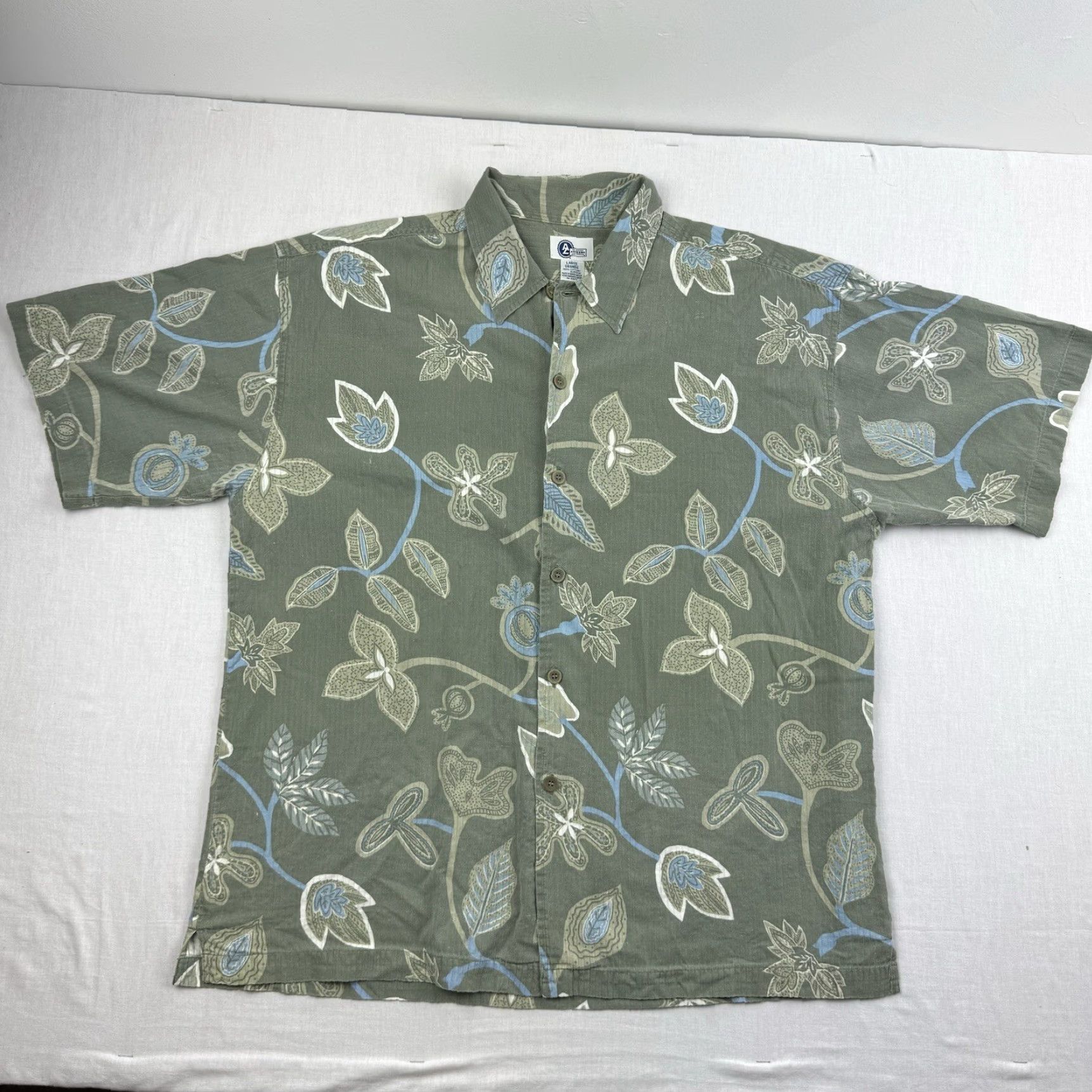Vintage VINTAGE Arizona Jeans Button-Up Shirt Mens Large Green Outdoor 90s Y2K Arizona Jeans Regular Short Sleeve Button Up Shirt Size US L / EU 52-54 / 3 - 2 Thumbnail