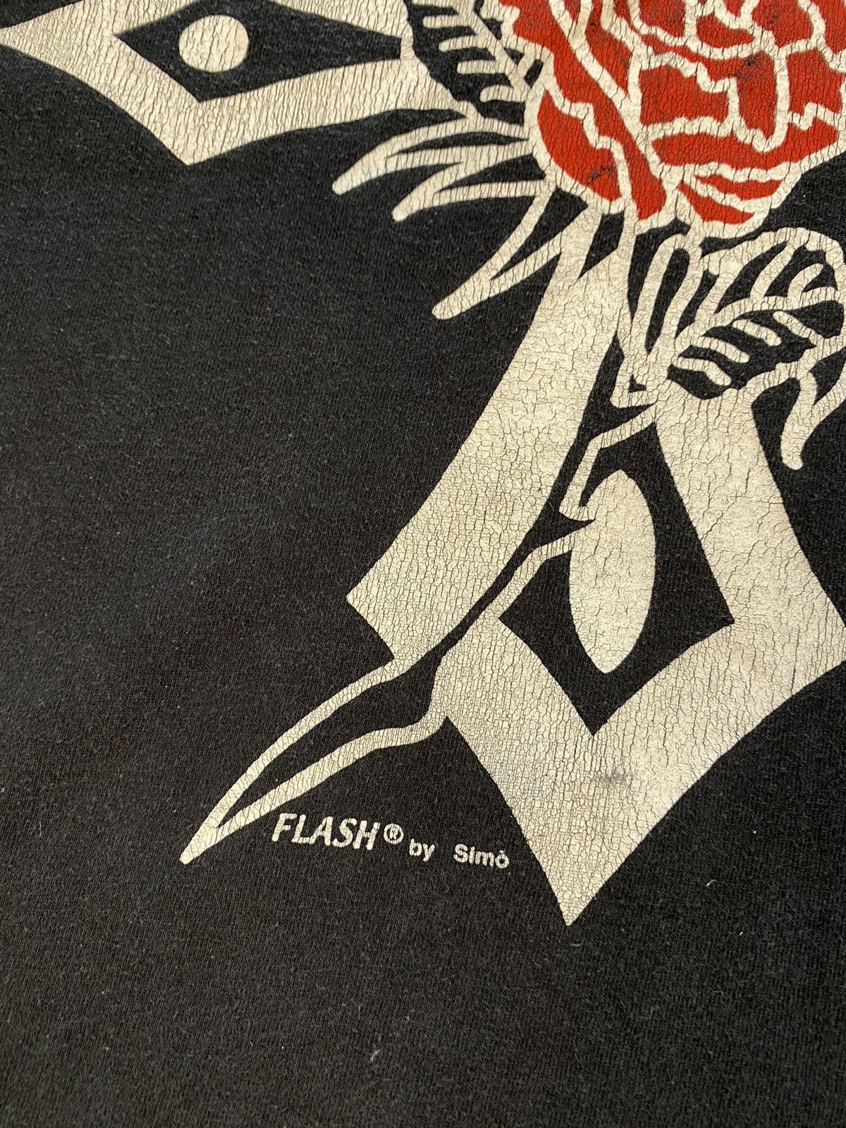 Band Tees × Vintage Vintage Rare FLASH by Simo Band USA Longsleeve Shirt Size US XL / EU 56 / 4 - 5 Thumbnail