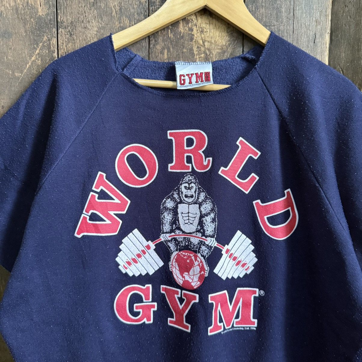 Vintage Vintage 90's World Gym T-Shirt Size US L / EU 52-54 / 3 - 3 Thumbnail