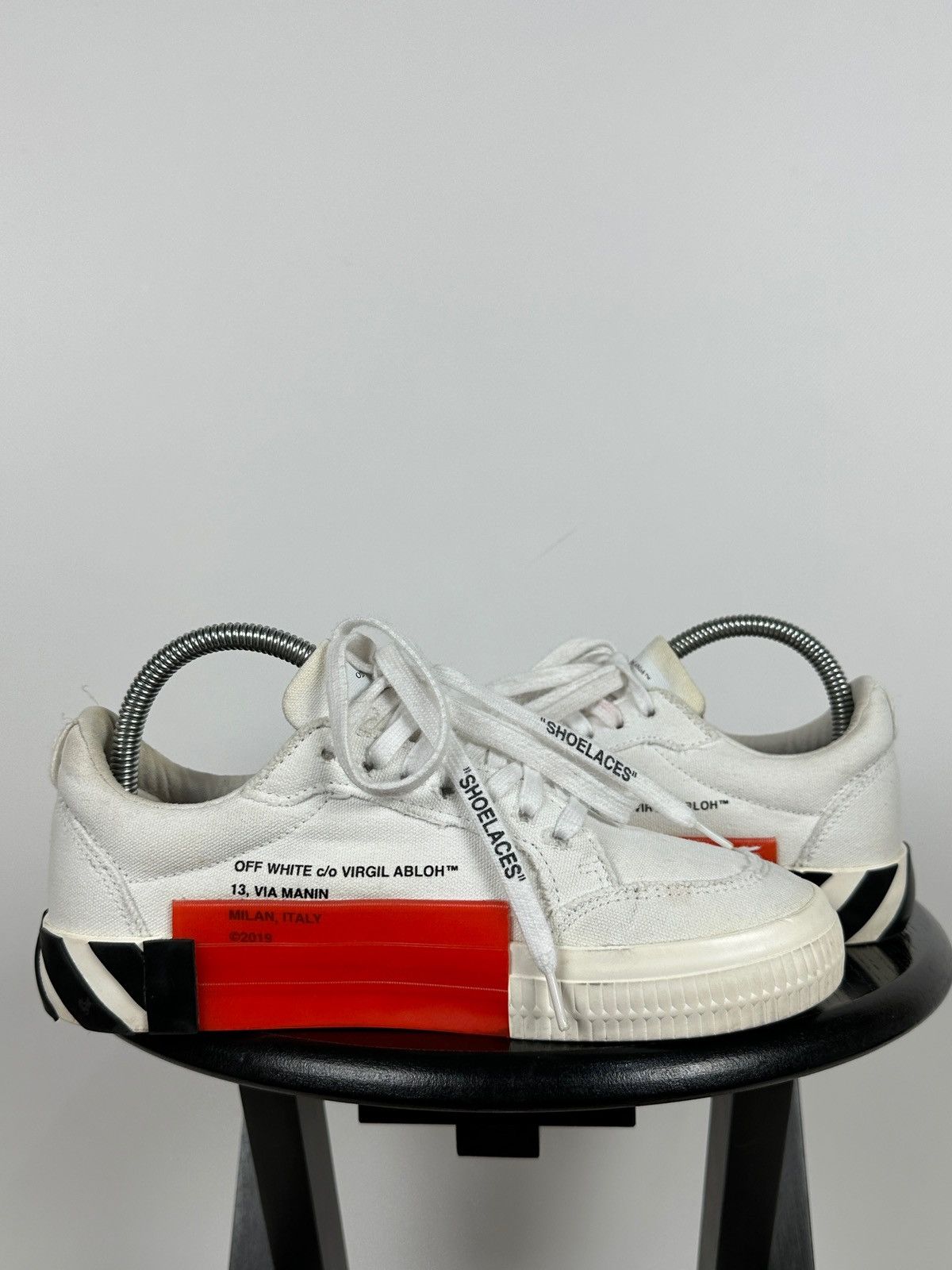 Off-White Off-White Vulcanized Virgil Abloh Low Top Sneakers Size US 8 / IT 38 - 8 Thumbnail