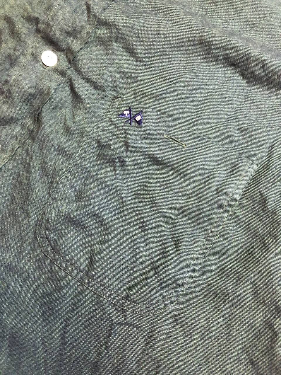 Burberry Vintage THOMAS BURBERRY Forest Green Long Sleeve Button Up Size US XXL / EU 58 / 5 - 15 Thumbnail
