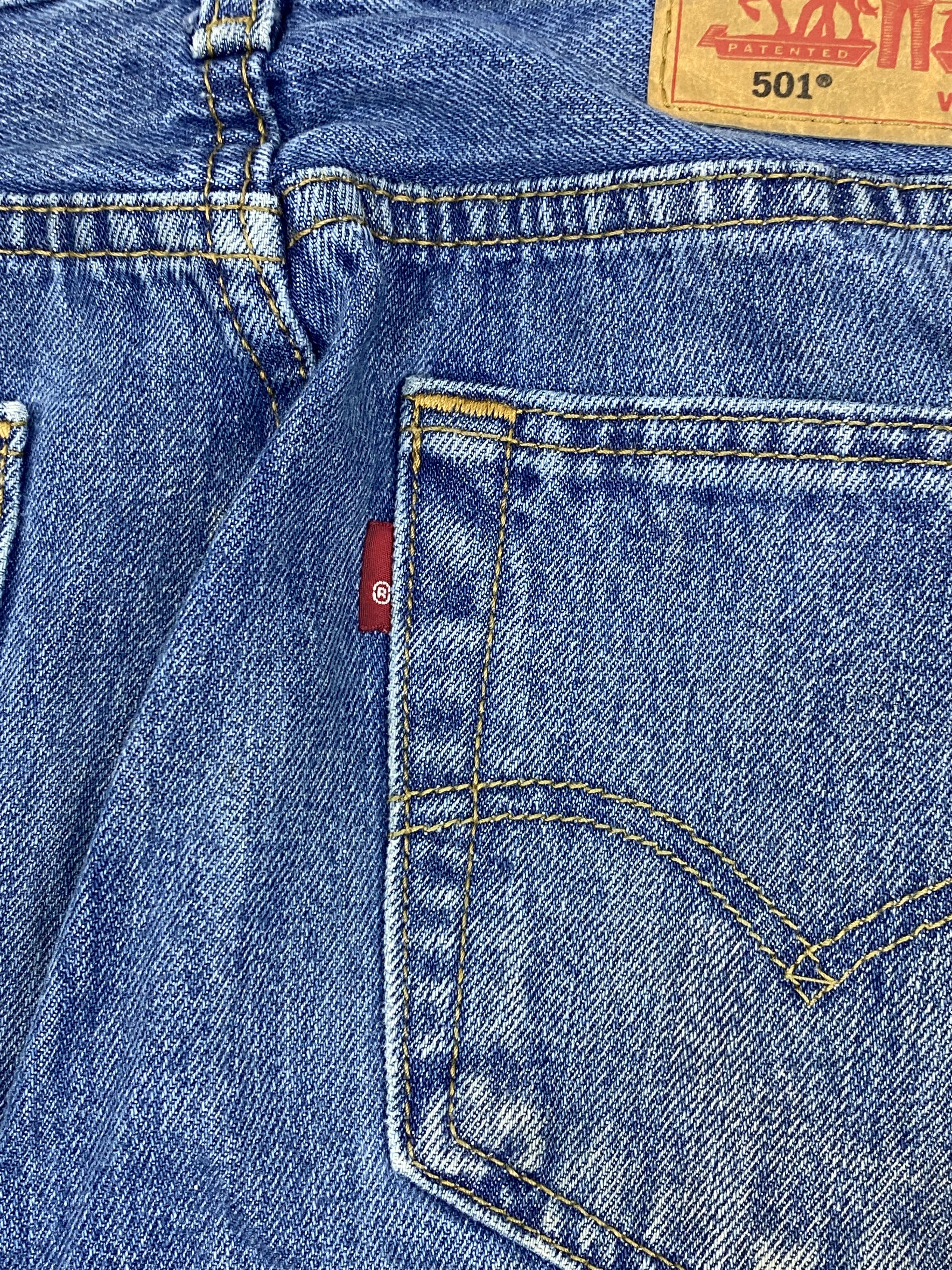 Levi's Vintage Levis 501 Faded Blue Jeans DP2772 Size US 30 / EU 46 - 6 Thumbnail