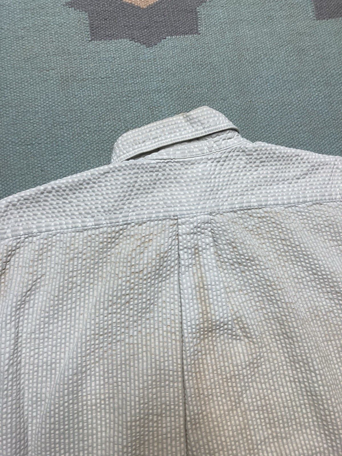 Vintage Vintage button shirt Arrow striped seersucker stained large Size US L / EU 52-54 / 3 - 12 Thumbnail