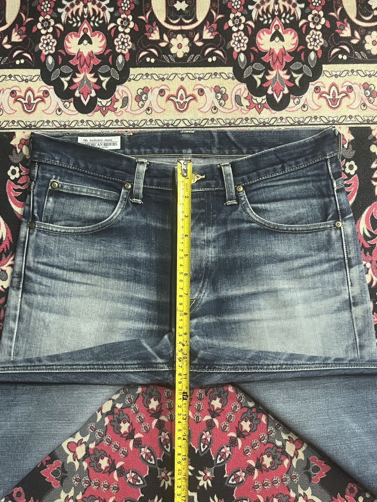 Vintage Vintage Lee Rider Japan Blue Faded Washed Distressed Jeans Size US 30 / EU 46 - 15 Thumbnail