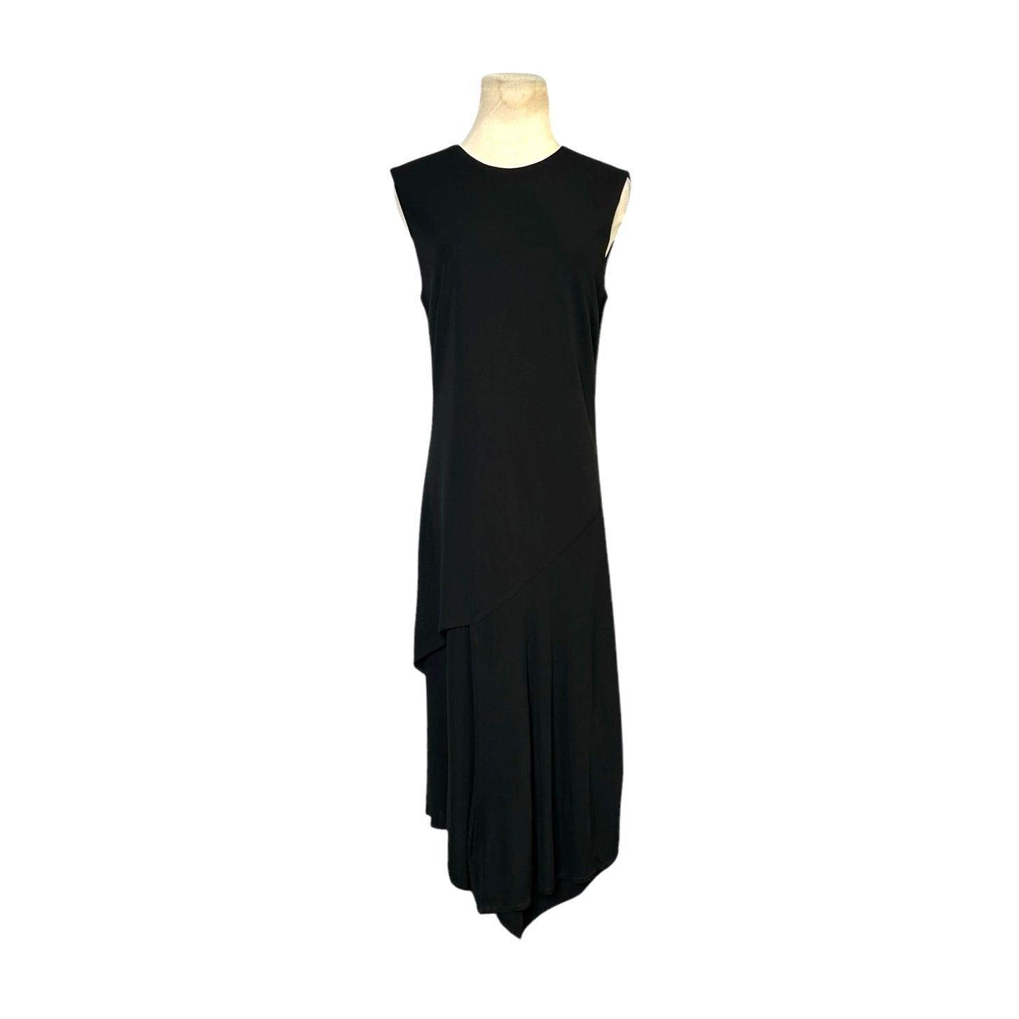 DKNY DKNY black overlay asymmetrical midi dress size Medium Size M / US 6-8 / IT 42-44 - 1 Thumbnail