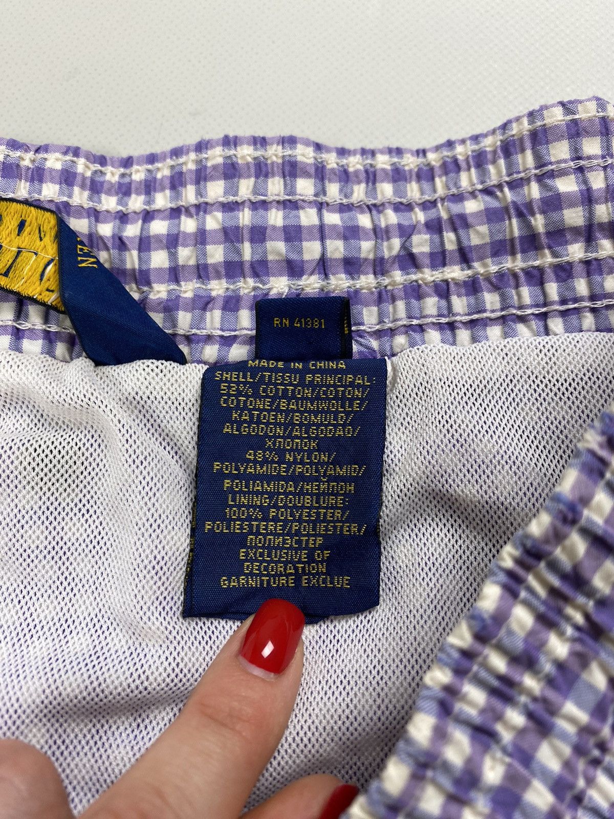 Polo Ralph Lauren Polo Ralph Lauren men’s checked swimming Surfing Shorts Size US 34 / EU 50 - 12 Thumbnail