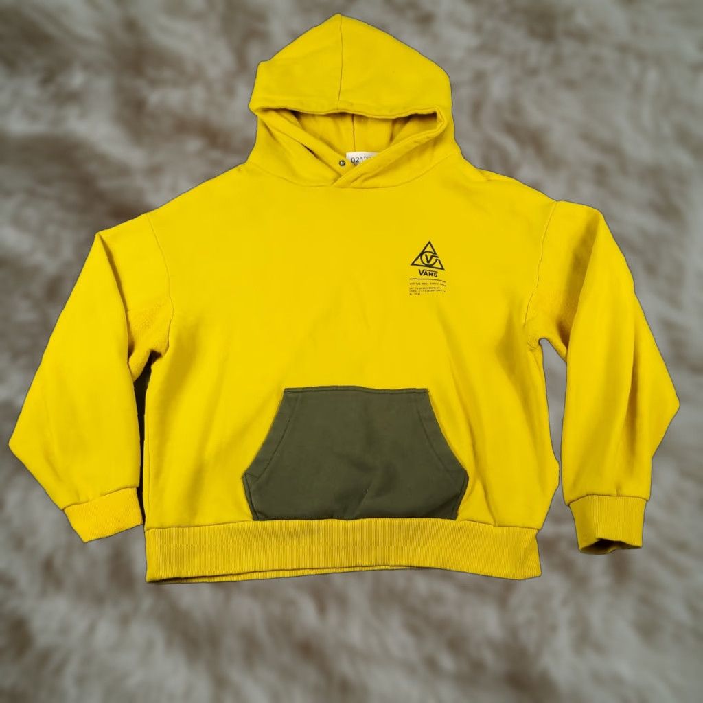 Vans VANS Mens Hoodie Pullover Sweatshirt Size Small Yellow Casual All Seasons Logo Modern Size US S / EU 44-46 / 1 - 1 Thumbnail