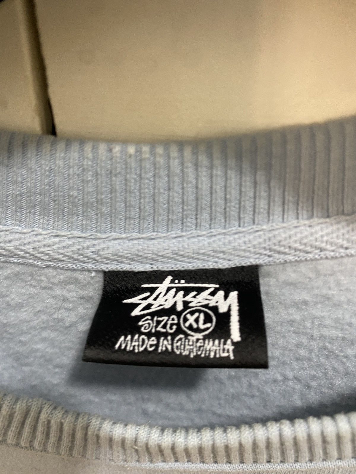 Stussy Stüssy Basic Logo sweatshirt, size XL, light blue, used Size US XL / EU 56 / 4 - 8 Thumbnail