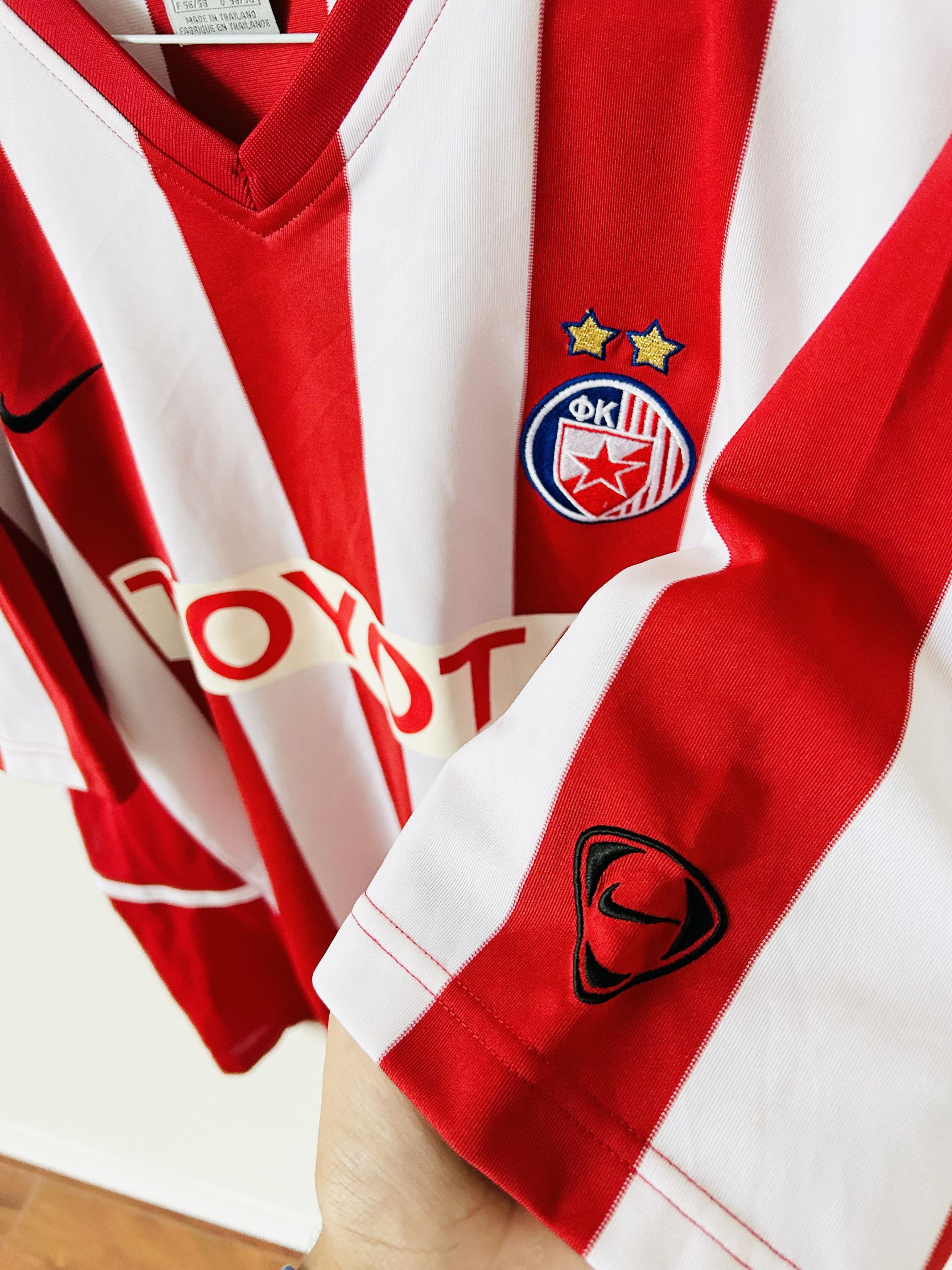 Nike × Vintage Red star belgrade 2006/07 home jersey Size US XL / EU 56 / 4 - 4 Thumbnail