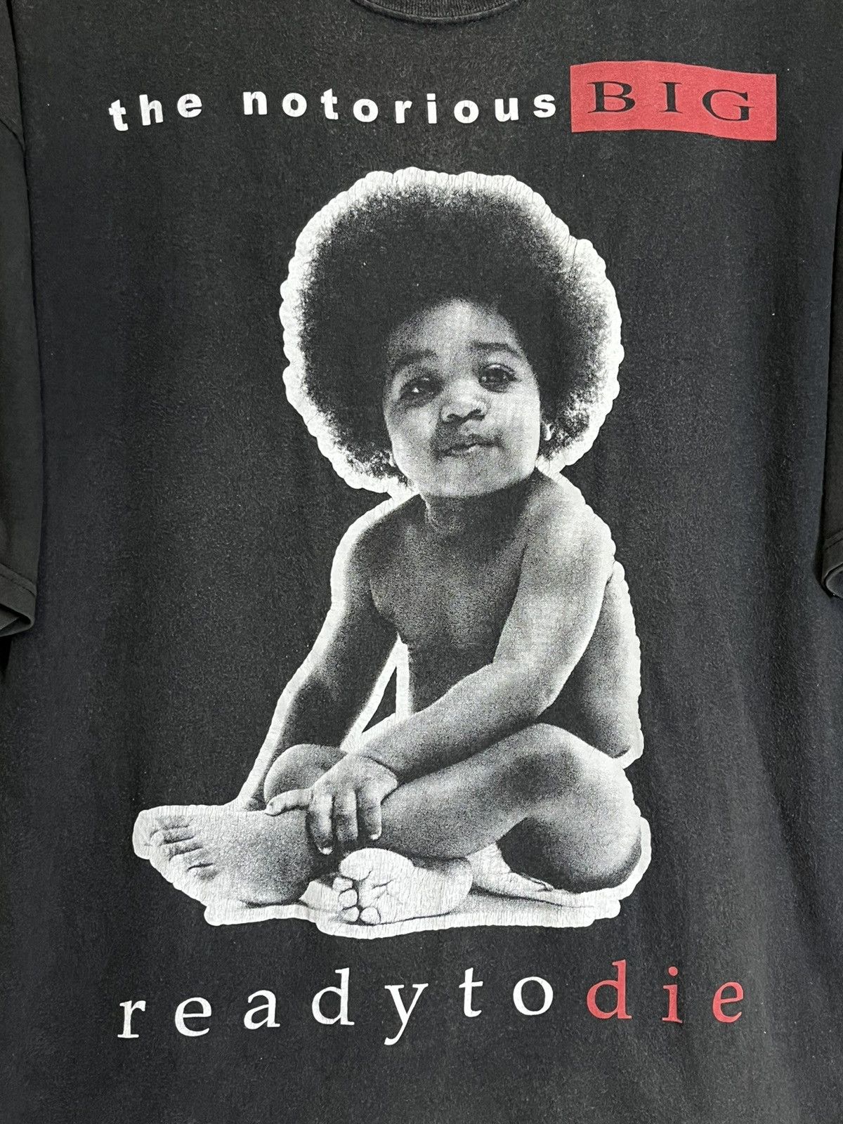Rap Tees THE NOTORIOUS BIG “READY TO DIE” SUNFADED TEE SHIRT Size US XXL / EU 58 / 5 - 3 Thumbnail
