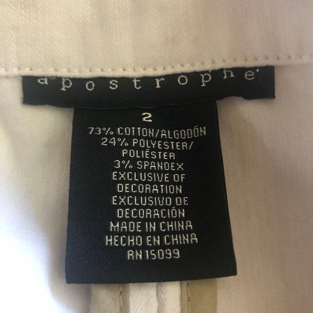Vintage Apostrophe Embroidered Blazer Button Front Cream Off White 2 Size XS / US 0-2 / IT 36-38 - 8 Thumbnail