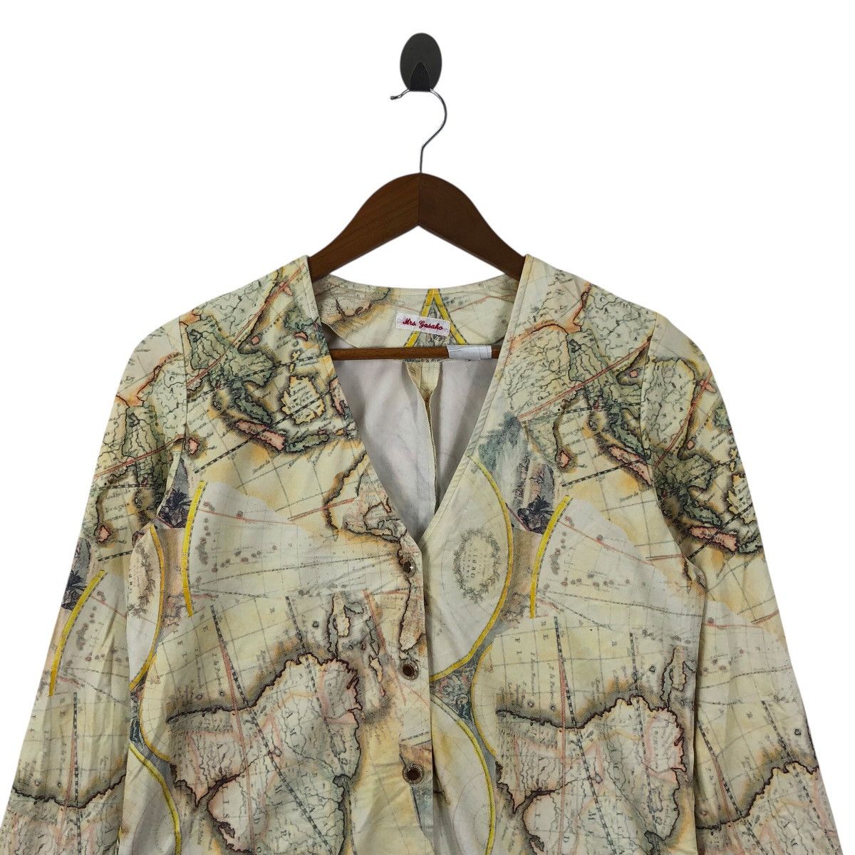Vintage Vintage Japanese Brand MAPS MONOGRAM Button Cardigan Size S / US 4 / IT 40 - 2 Thumbnail