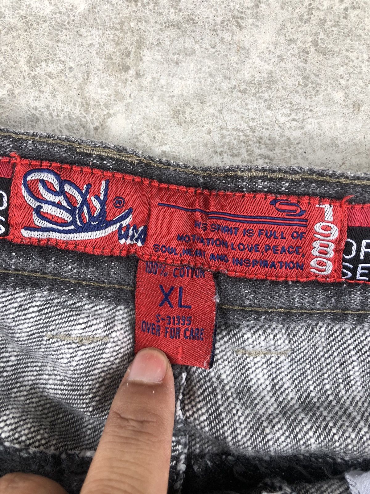 Vintage Japanese Soul Baggy Jeans Embroidered Jeans Hip Hop Cargo Size US 34 / EU 50 - 16 Thumbnail