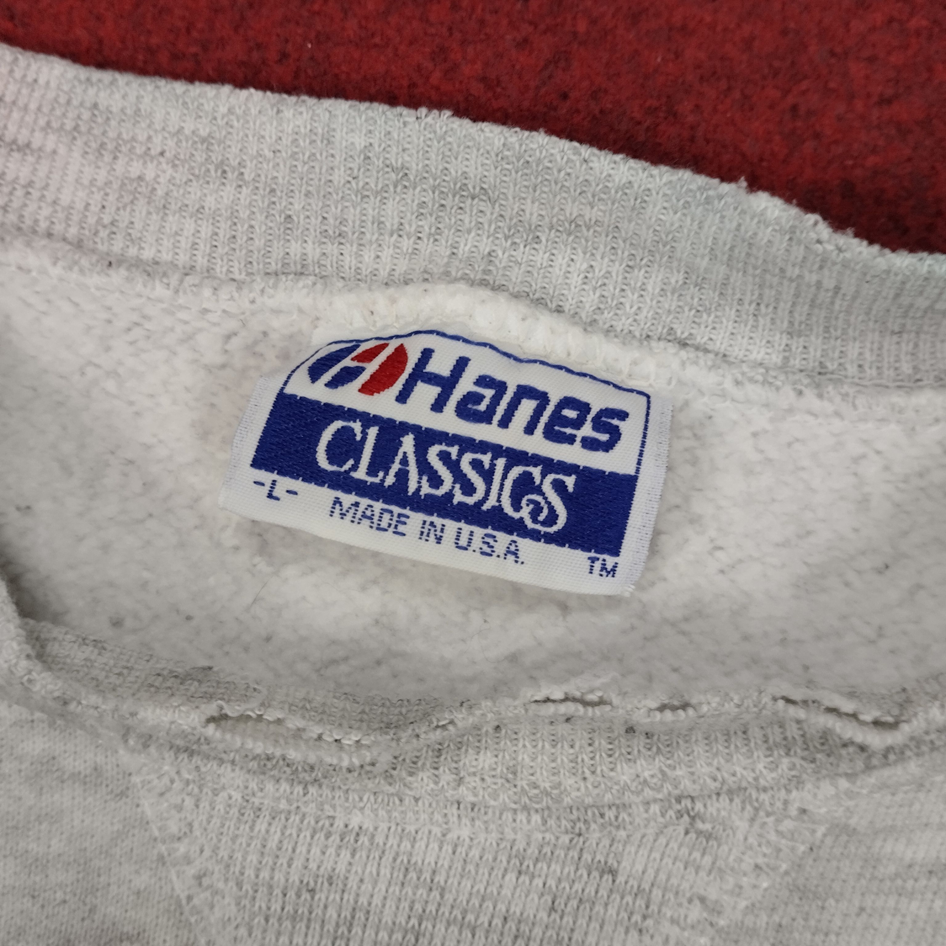 Hanes × Vintage Hanes Classic Center Box Logo Design Vintage Sweatshirt Size US M / EU 48-50 / 2 - 4 Thumbnail