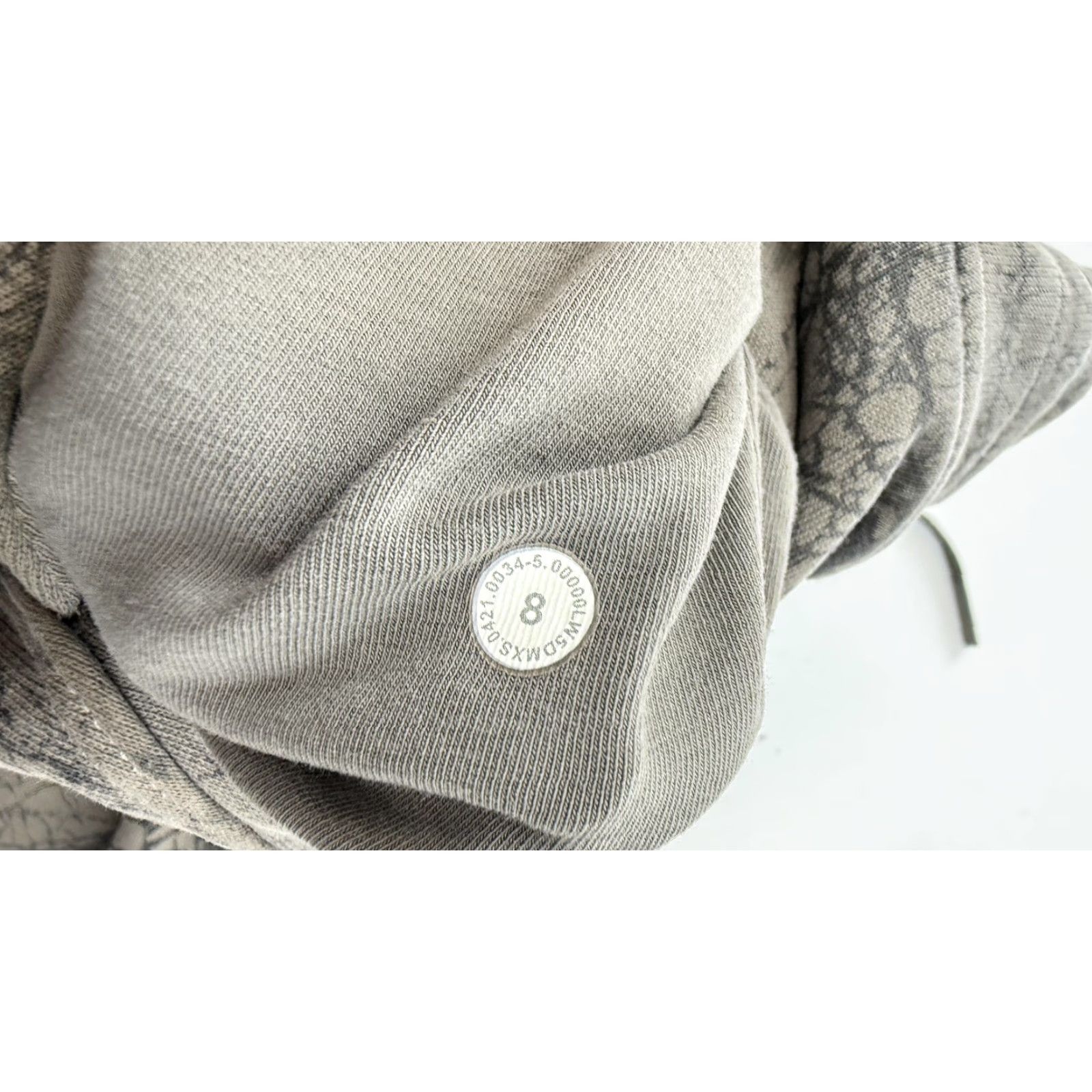 Lululemon VINTAGE Lululemon Sweatpants Womens 8 Gray Crackle Print Jogger French Terry Yoga Gym Size 30" / US 8 / IT 44 - 7 Thumbnail