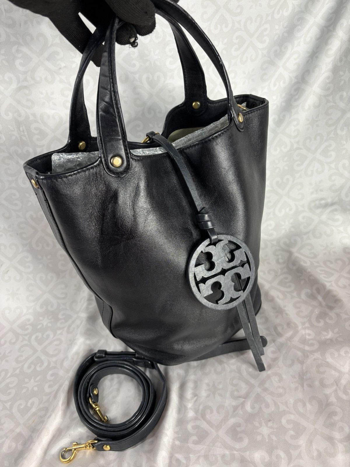 Tory Burch Tory Burch Bucket Bag Lamb Leather Size ONE SIZE - 2 Thumbnail