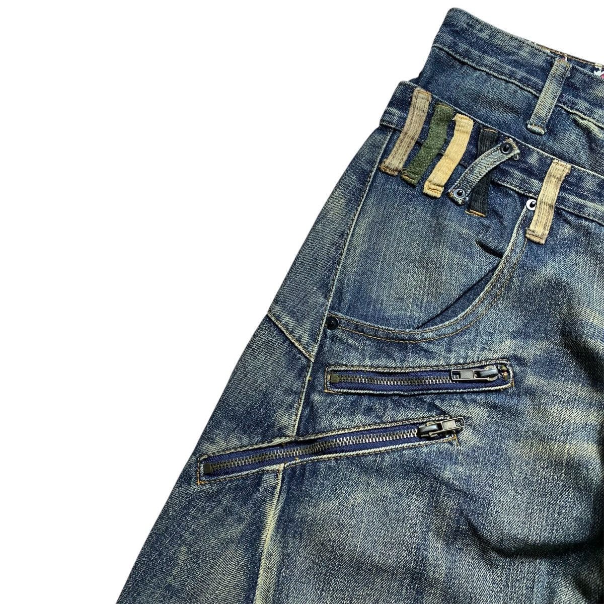 Japanese Brand Kmk Curve Double Waist Y2k Lgb Punk Style Japanese Brand Size US 32 / EU 48 - 3 Thumbnail