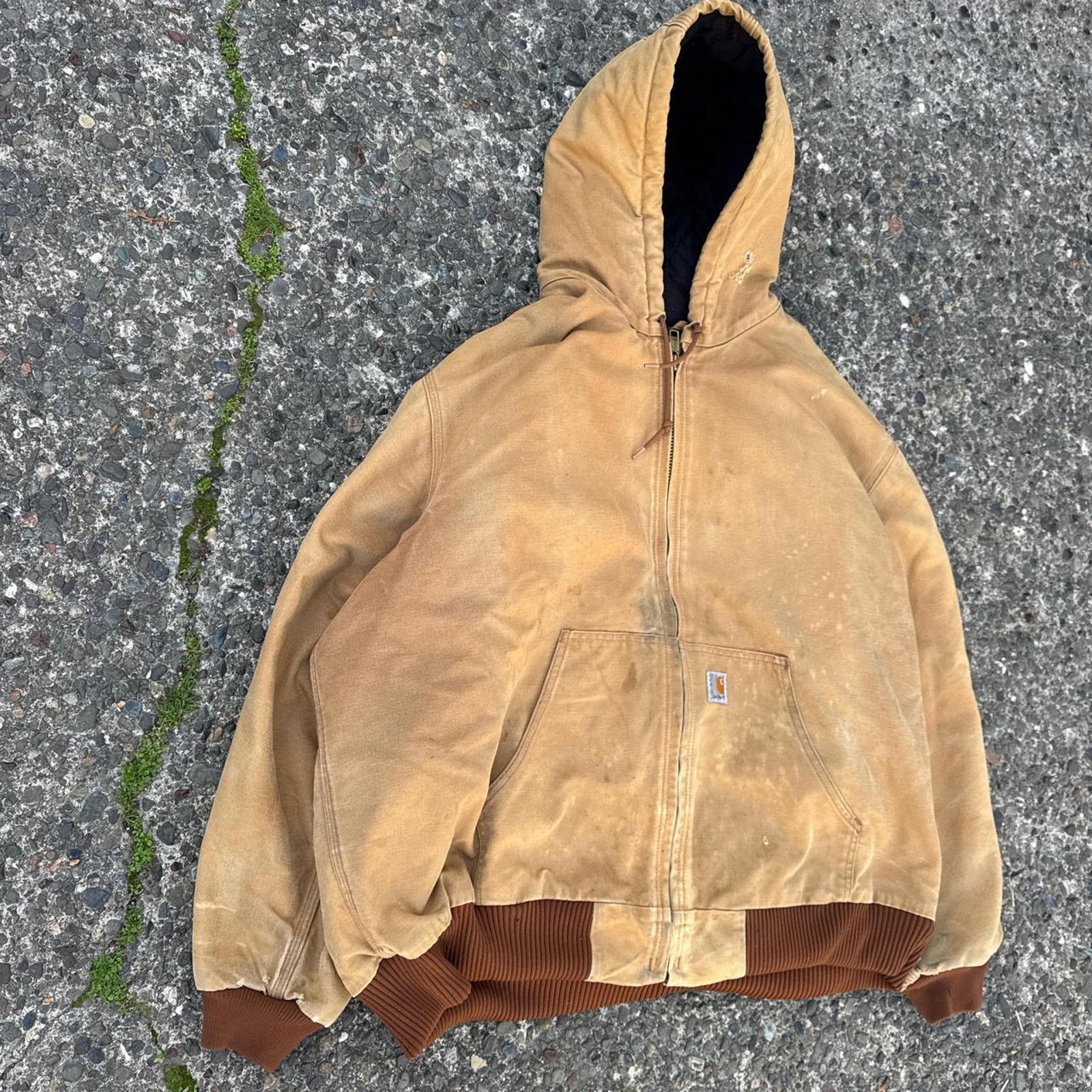 Carhartt Vintage Tan Carhartt Hooded Jacket – Size XL Size US XL / EU 56 / 4 - 2 Thumbnail
