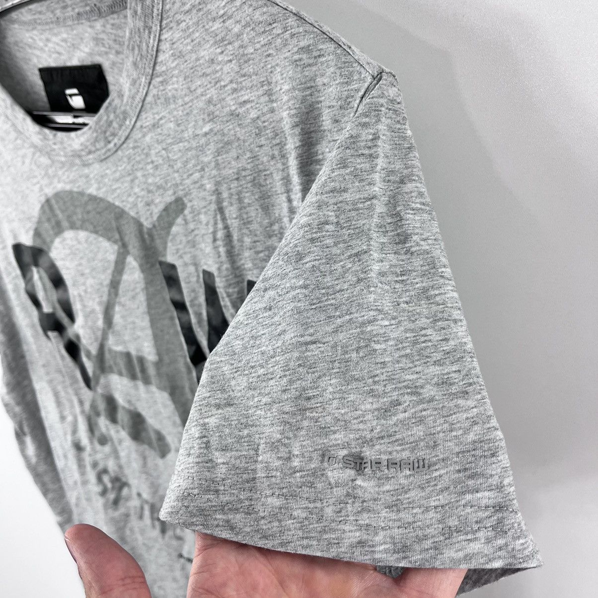 G-Star G-Star Raw T-Shirt Big Logo Grey Size M Size US M / EU 48-50 / 2 - 4 Thumbnail