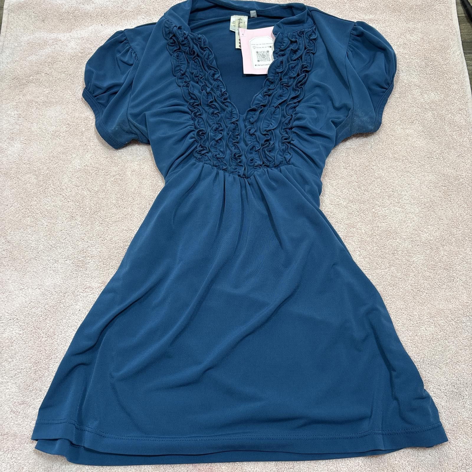 Other y2k office siren ruffle blouse with tie back Size M / US 6-8 / IT 42-44 - 1 Thumbnail