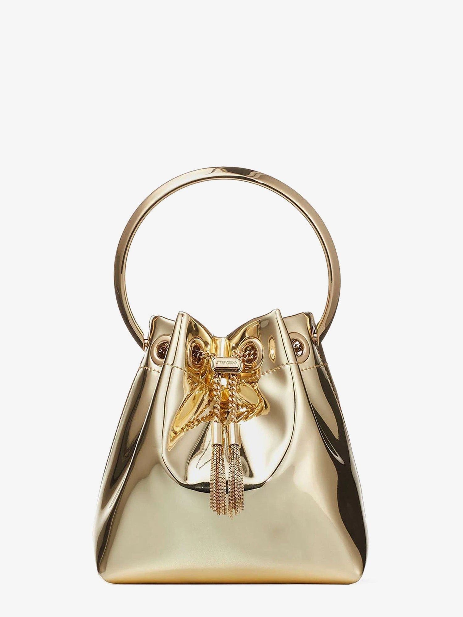 Jimmy Choo Bon Bon Metallic Leather Bucket Bag Size ONE SIZE - 1 Thumbnail