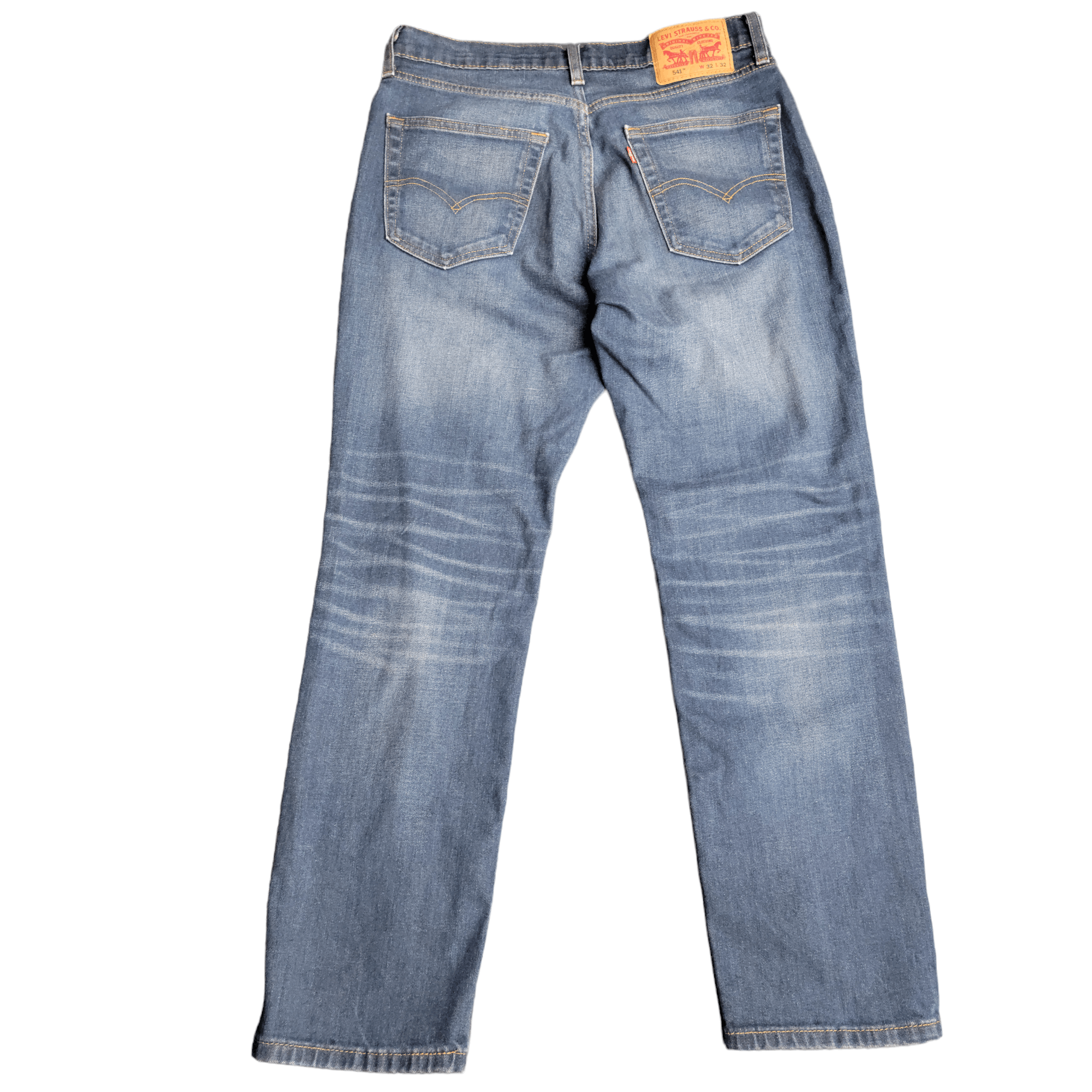 Levi's Levi's 541 Straight Distressed Faded Denim Blue Jeans Size US 32 / EU 48 - 4 Thumbnail