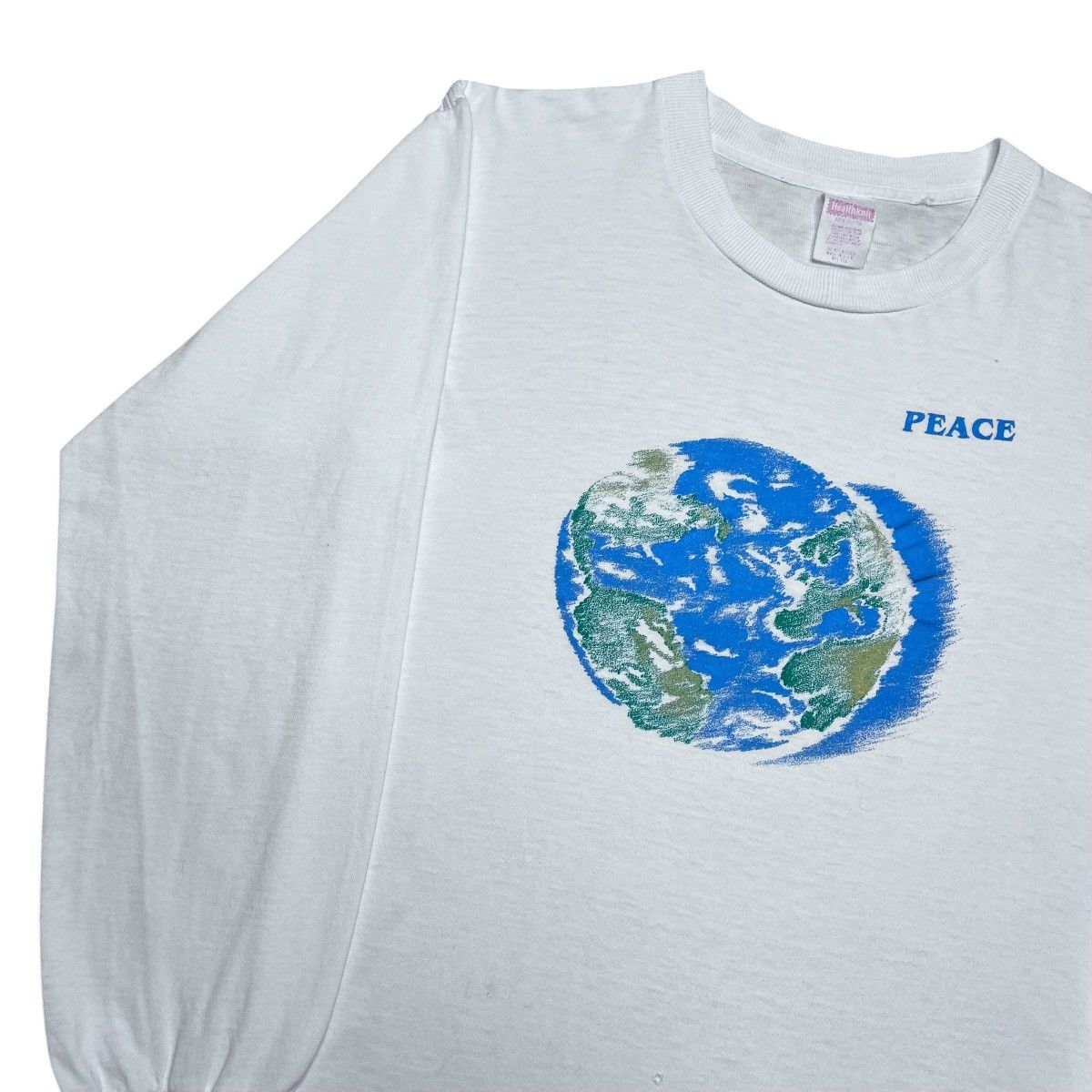 Other Vintage 1980s World Peace Earth Graphic Long Sleeve T-Shirt Size US S / EU 44-46 / 1 - 15 Thumbnail