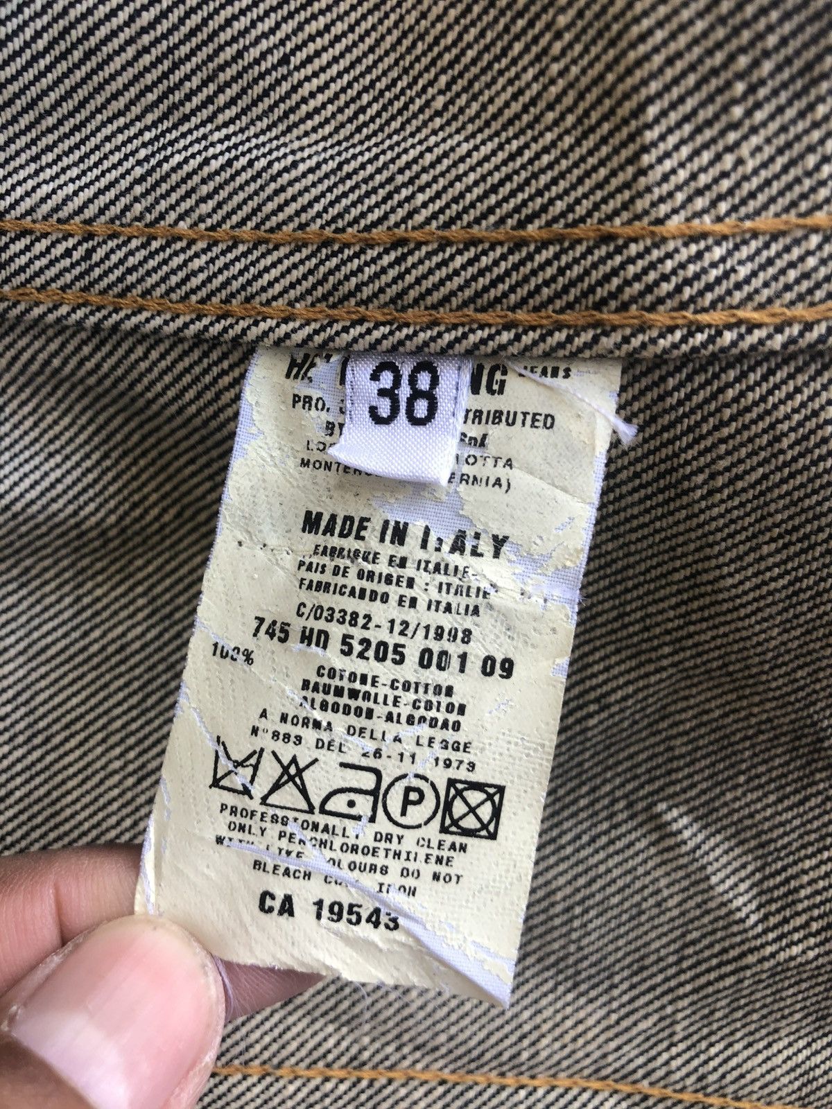 Lil Yachty Helmut Lang Denim Jacket Distressed Size US XS / EU 42 / 0 - 18 Thumbnail