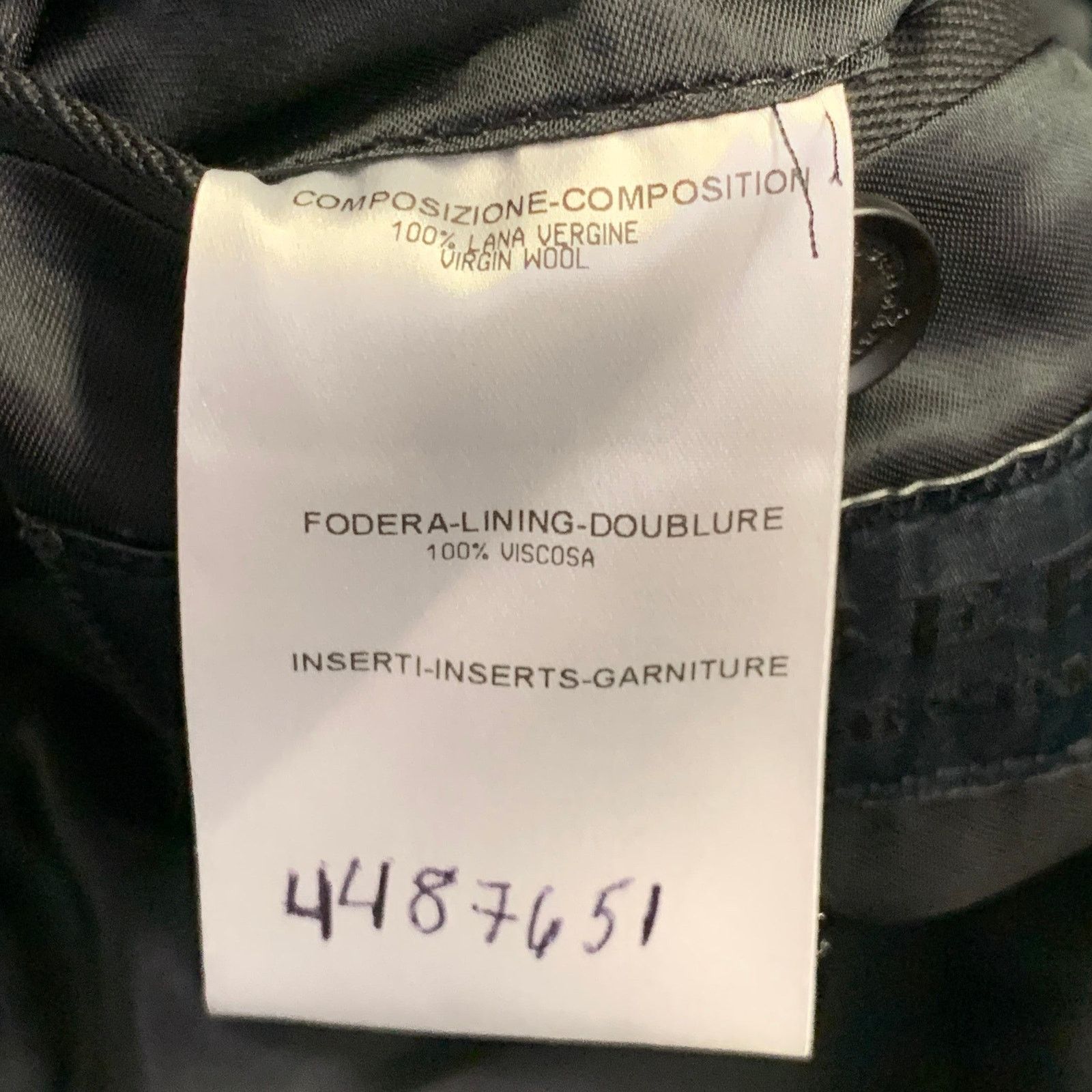 Burberry Prorsum BURERRY PRORSUM Black Wool Twill Notch Lapel Sport Coat Size 40R - 10 Thumbnail