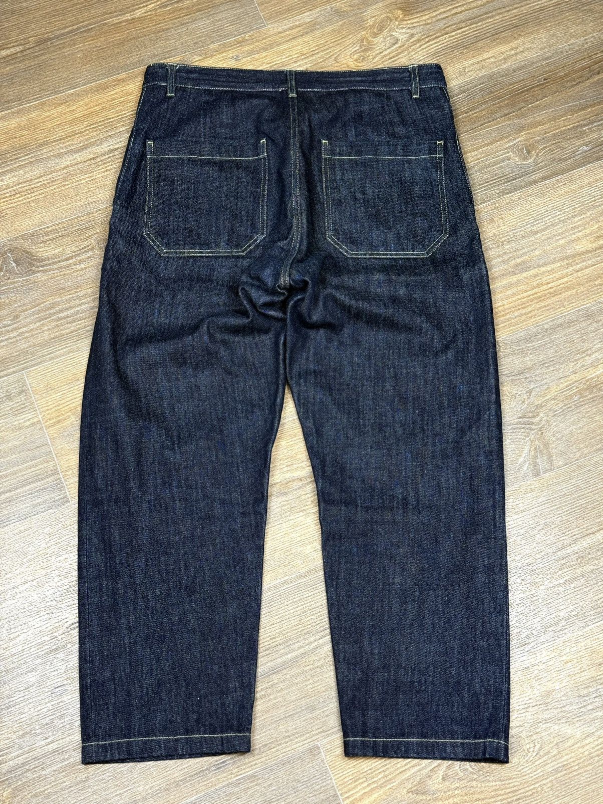 Studio Nicholson Studio Nicholson Bill SNM 102 Selvedge Blue Japanese Pants Size US 33 - 11 Thumbnail