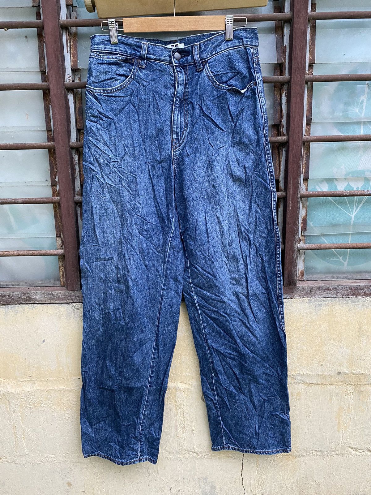 Uniqlo U Lemaire Denim Jeans Blue Big Leg