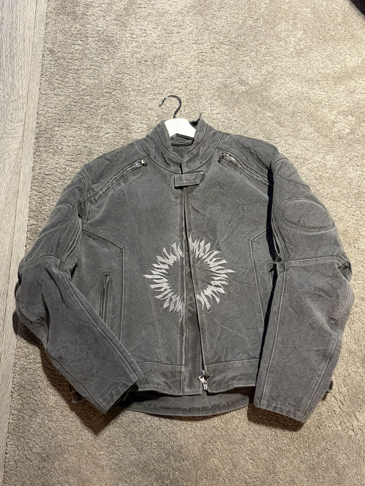 Other ADWOA Grey Denim Biker Jacket Size US M / EU 48-50 / 2 - 1 Thumbnail