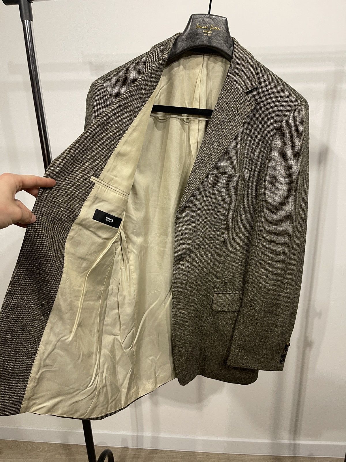 Hugo Boss Vintage Hugo boss blazer wool classic jacket sport coat Size 40L - 6 Thumbnail
