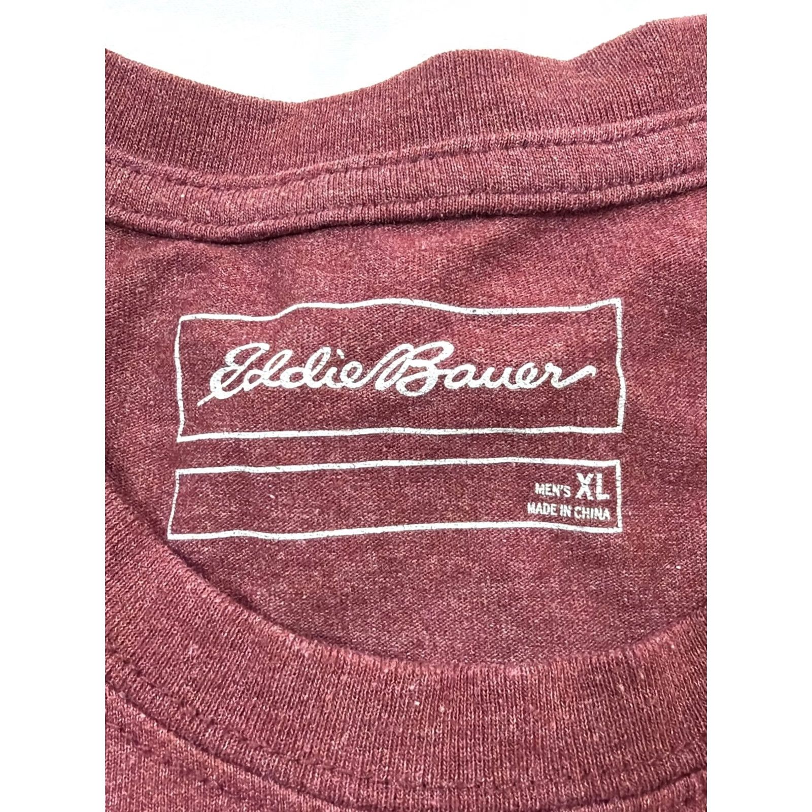 Eddie Bauer Eddie Bauer Shirt Men's XL Red Maroon Pacific Northwest Graphic Tee Short Sleeve Size US XL / EU 56 / 4 - 7 Thumbnail