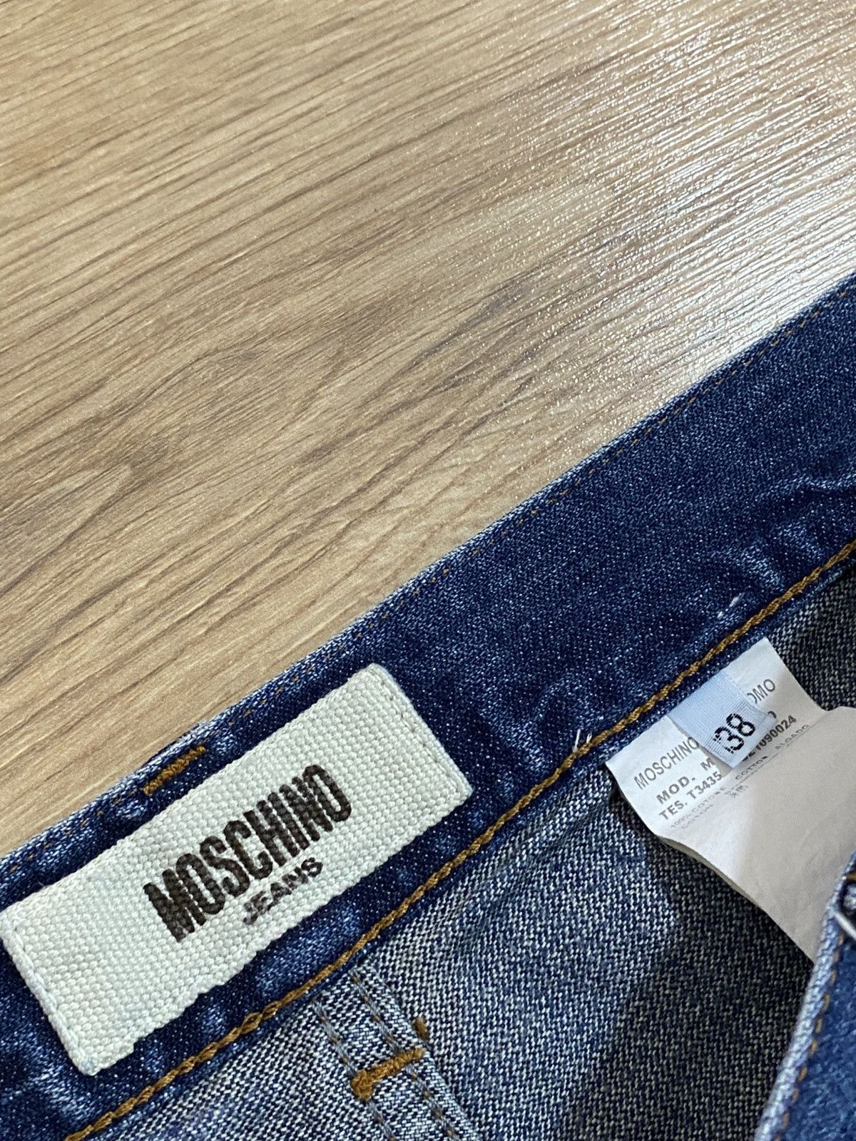 Moschino × Vintage Vintage Moschino Peace Casual Wide Jeans Size 38 Size US 38 / EU 54 - 4 Thumbnail