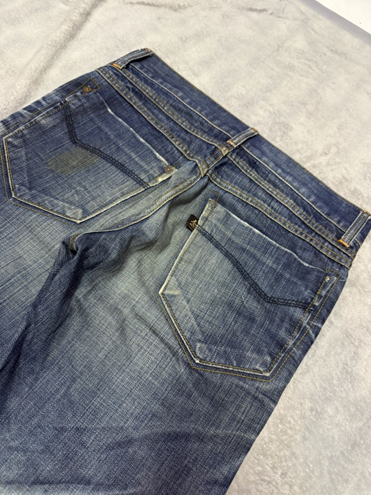 Hysteric Glamour × Japanese Brand Old Army Japan Studded Claw Mark Muddy Wide Leg Flared Jeans Size US 30 / EU 46 - 19 Thumbnail