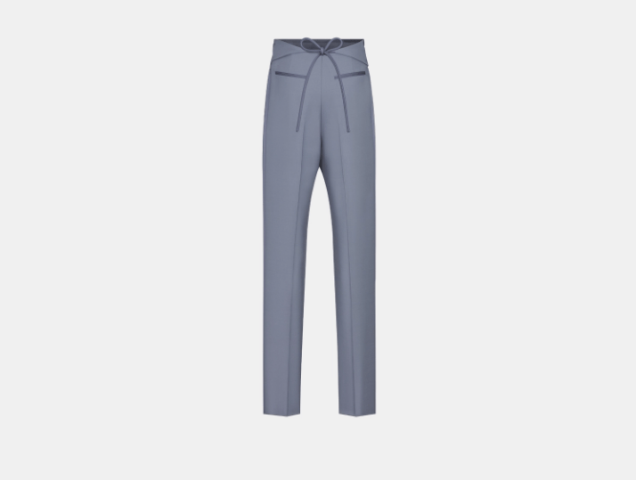Dior o1w1db10525 493C10 Evening Pant in Blue Size US 34 / EU 50 - 2 Thumbnail